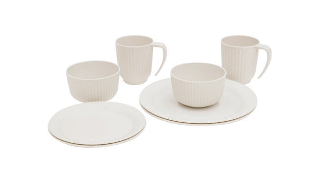 Delish Geschirrr-Set 2 Personen Sandstone