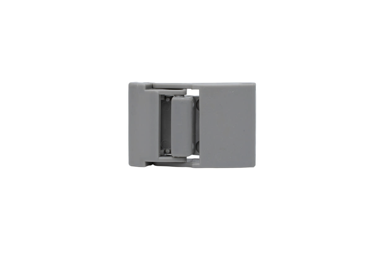 Fulmar lukkeclips, grå plast