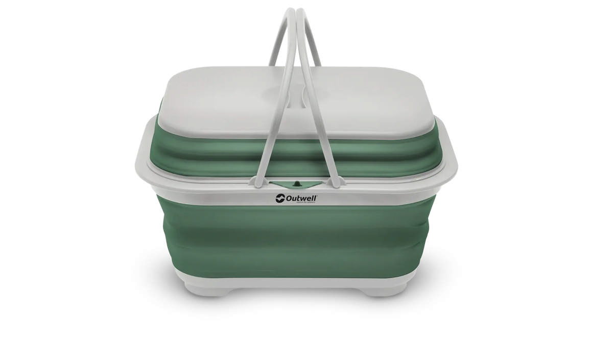 Collaps Washing Base w/handle & lid Shadow Green