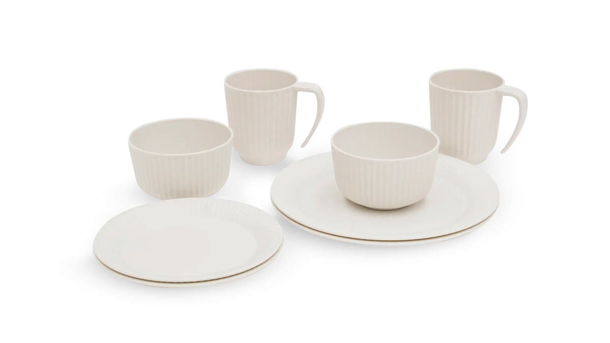 Delish 2 Person Dinner Set Sandstone