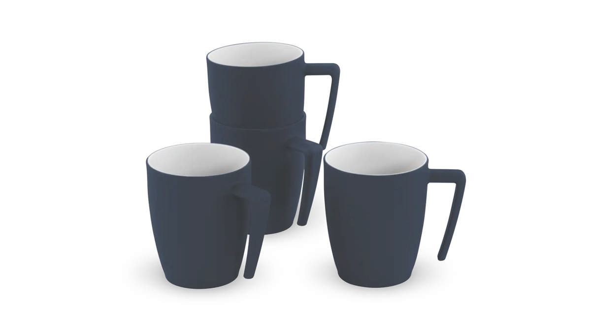 Gala 4 Person Mug Set Navy Night