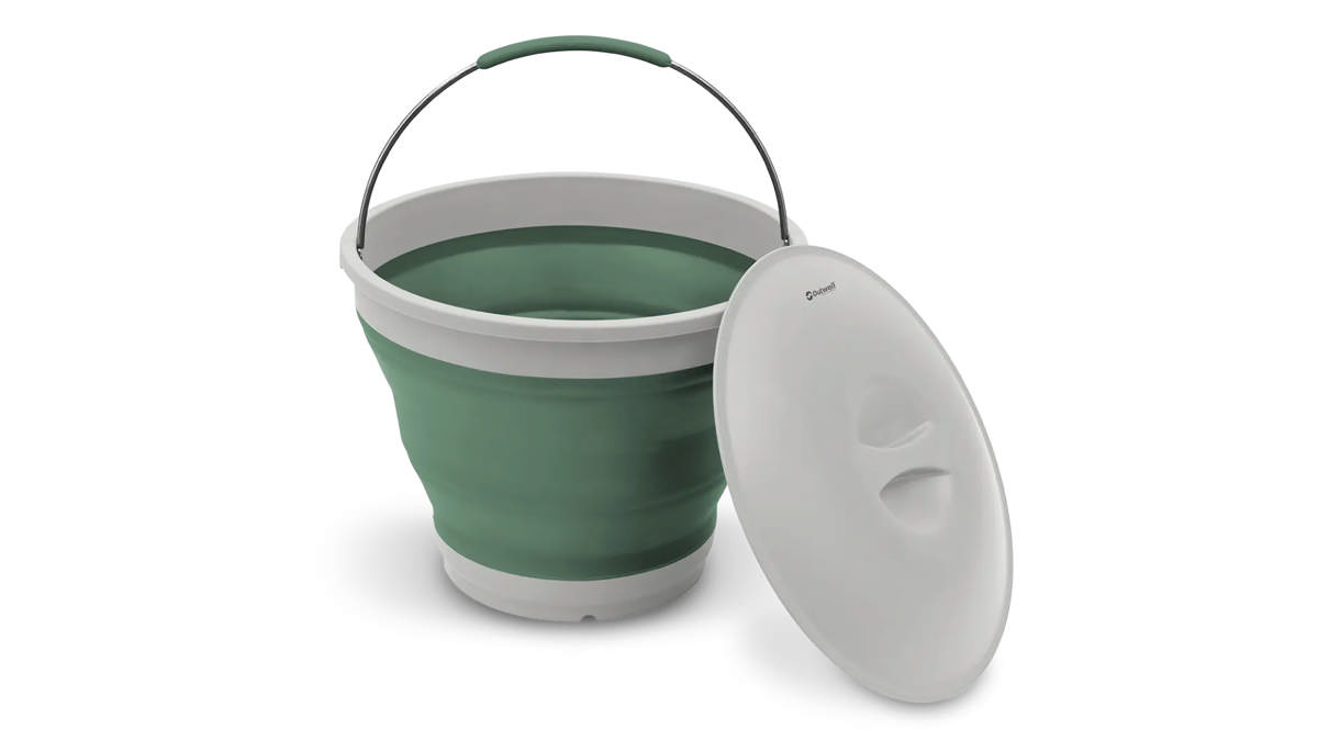 Collaps Bucket Round w/lid Shadow Green