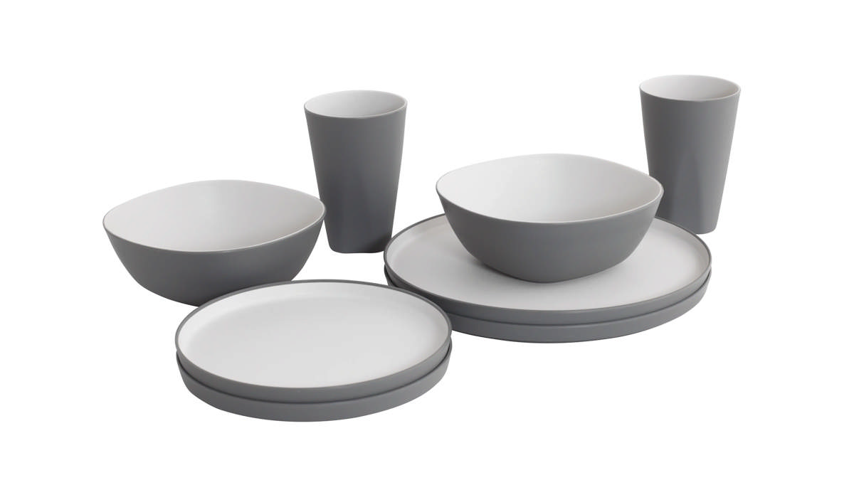 Gala service för 2 personer Grey Mist