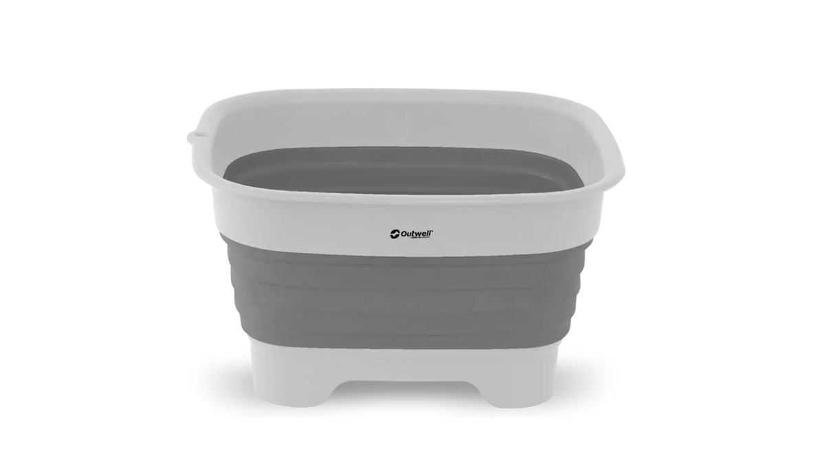 Outwell Collaps Waschschüssel m. Abfluss Grey Mist