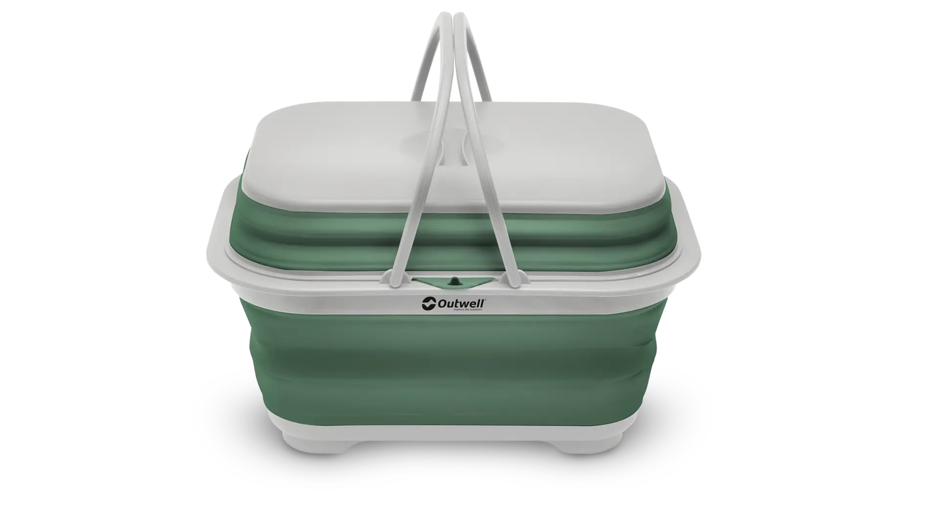 Collaps Washing Base w/handle & lid Shadow Green
