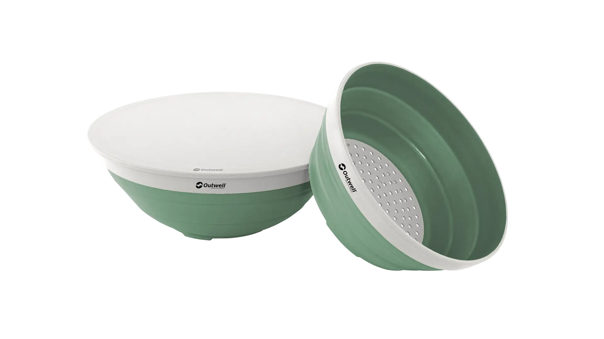 Collaps Bowl & Colander Set Shadow Green