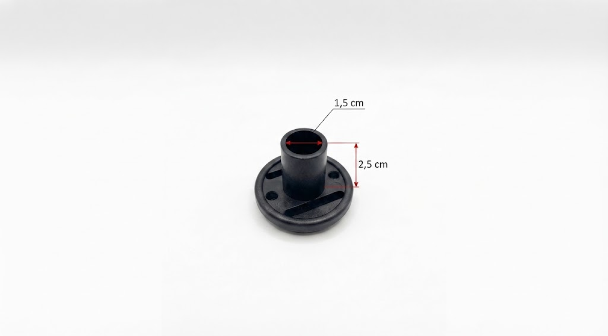 Stangenaufnahme – Größe – (1,5 x 2,5 cm)