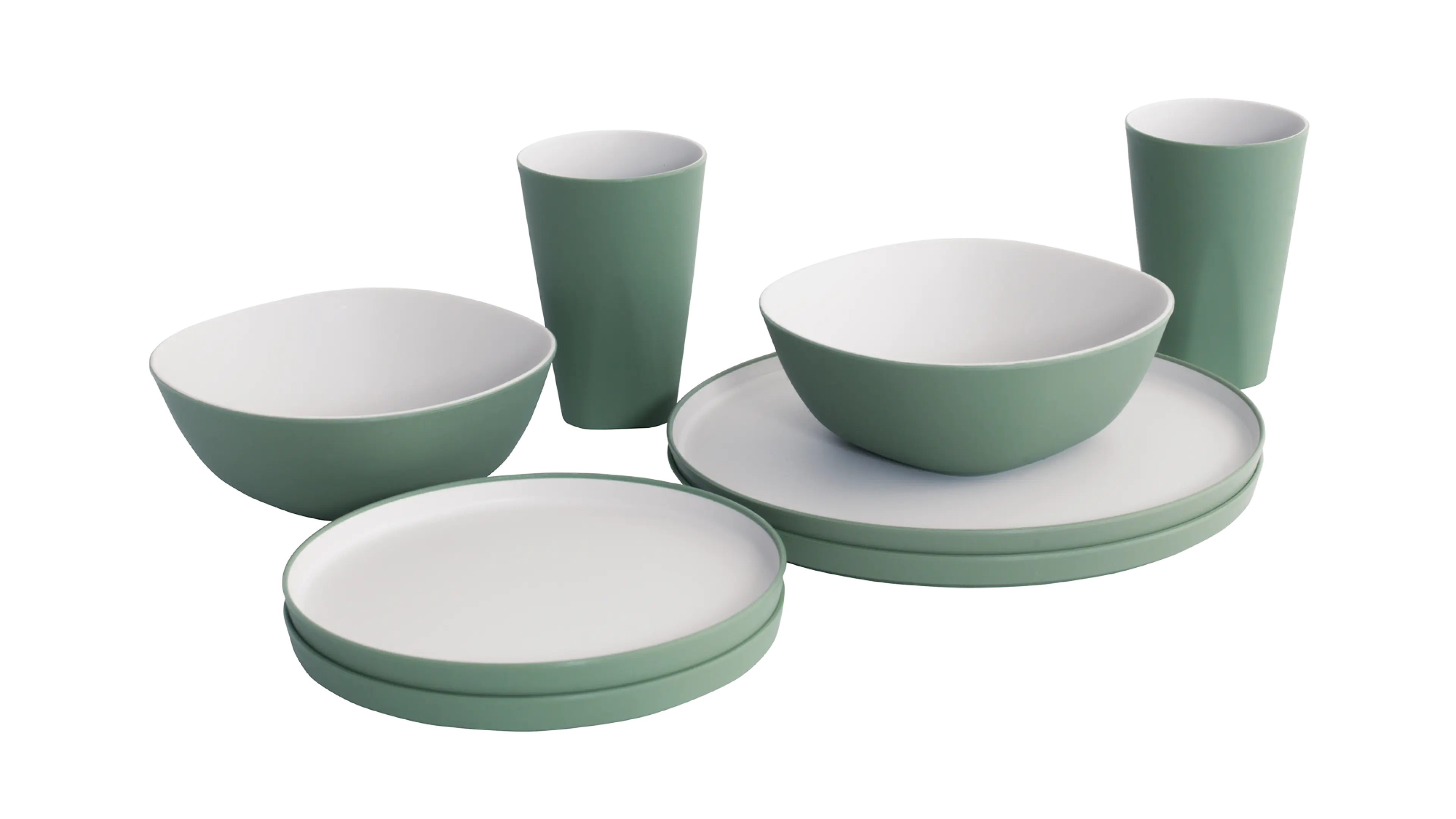 Gala service för 2 personer Shadow Green